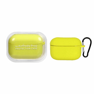 کاور ایرپاد سیلیکونی اورجینال Apple Airpods Pro 2 - لیمویی کد 4