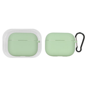 کاور ایرپاد سیلیکونی اورجینال Apple Airpods Pro 3 - سبز مغز پسته ای (پک دار)
