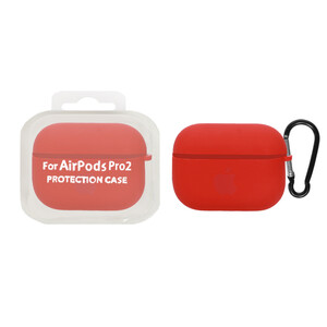 کاور ایرپاد سیلیکونی اورجینال Aipods Pro 2 - قرمز (پک دار)