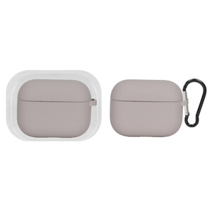 کاور ایرپاد سیلیکونی اورجینال Apple Airpods Pro 3 - خاکی (پک دار)