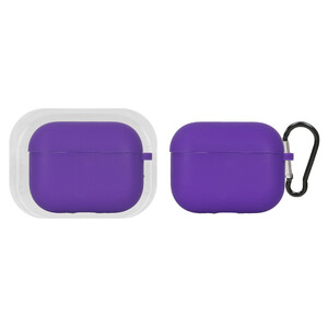 کاور ایرپاد سیلیکونی اورجینال Apple Airpods Pro 3 - بنفش تیره (پک دار)