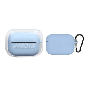 کاور ایرپاد سیلیکونی اورجینال Apple Airpods Pro 2 - آبی کد 3