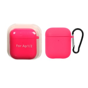 کاور ایرپاد سیلیکونی اورجینال Apple Airpods 1 / 2 - سرخابی