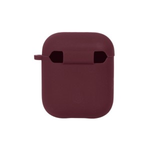 کاور ایرپاد سیلیکونی اورجینال Apple Airpods 1 / 2 - زرشکی