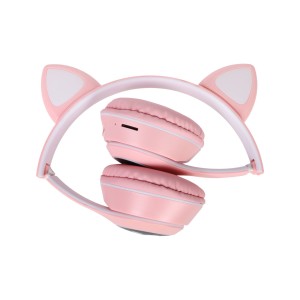 هدفون فانتزی بی سیم a cat مدل MZ-023 - صورتی روشن (کارکرده)