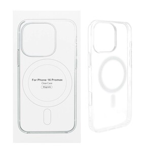 قاب شفاف Apple iPhone 16 Pro Max با قابلیت شارژ NTC - MagSafe (پک دار)