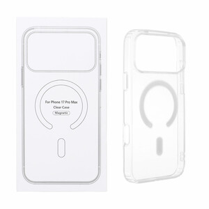 قاب شفاف Apple iPhone 17 Pro Max با قابلیت شارژ NTC - MagSafe (پک دار)