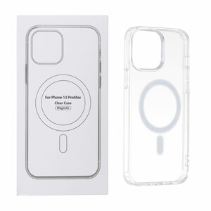 قاب شفاف Apple iPhone 13 Pro Max با قابلیت شارژ NTC - MagSafe (پک دار)