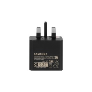 شارژر دیواری سه پین SAMSUNG 25W T2510 ( فست و PD) مشکی DST (6 ماهه DST+ بیمه نامه 12 ماهه DGARD) - درجه یک