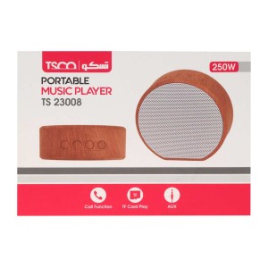 سپیکر بی سیم 3 وات TSCO مدل TS 23008 - قهوه ای روشن