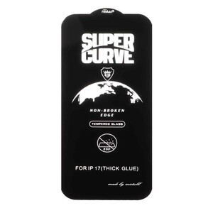 محافظ صفحه نمایش شیشه ای Full Cover ESD SUPER CURVE Mietubl مدل NTC - Apple iPhone 17