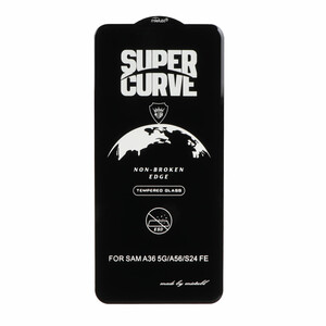 محافظ صفحه نمایش شیشه ای Full Cover ESD SUPER CURVE Mietubl مدل NTC - Samsung Galaxy S25 FE / S24 FE / A57 / A37 / A56 / A36