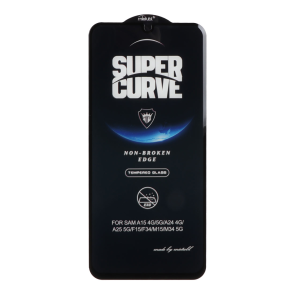 محافظ صفحه نمایش شیشه ای Full Cover ESD SUPER CURVE Mietubl مدل NTC - Samsung Galaxy A15 / A25 / A24 / M34 / F34