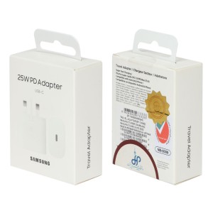 شارژر سه پین SAMSUNG 25W درجه یک TA800 ( فست و PD) سفید DST ( شش ماهه شرکتی)