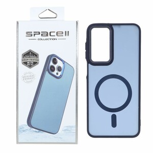قاب Space مات لنز کربن طرح مگ سیف Samsung Galaxy A17 / A26 - سرمه ای (پک دار)