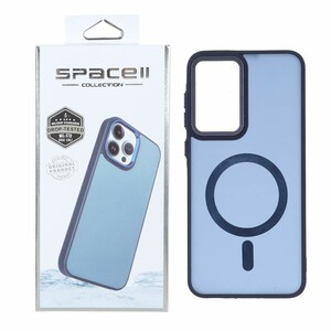 قاب Space مات لنز کربن طرح مگ سیف Samsung Galaxy A56 / A36 - سرمه ای (پک دار)