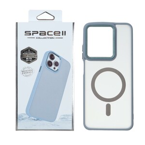 قاب Space مات لنز کربن طرح مگ سیف Xiaomi Redmi A5 / Poco C71 - فیلی (پک دار)