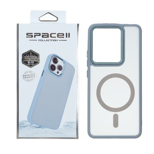 قاب Space مات لنز کربن طرح مگ سیف Xiaomi Redmi Note 13 4G - فیلی (پک دار)