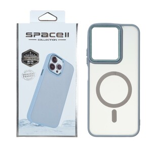 قاب Space مات لنز کربن طرح مگ سیف Xiaomi Redmi 15C / Poco C85 - فیلی (پک دار)