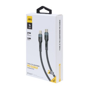 کابل شارژ 1.5 متری PD و فست JBQ Type-C to Lightning مدل CA-720 - مشکی (گارانتی یکساله رصاصی)