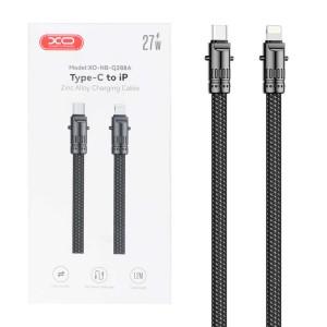 کابل شارژ فست 1.2 متری XO Type-C to Lightning مدل XO-NB-Q288A 27W - مشکی
