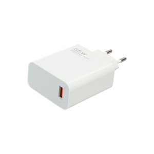شارژر دیواری 55W فست تک پورت TRANYOO مدل EU3-C به همراه کابل شارژ Type-C - سفید