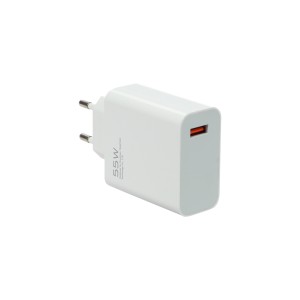 شارژر دیواری 55W فست تک پورت TRANYOO مدل EU3-C به همراه کابل شارژ Type-C - سفید