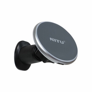 هولدر دریچه کولری و شارژر وایرلس گوشی موبایل Nitu مدل NCW01 - نقره ای (گارانتی 18 ماه تعویض نیکان همراه)