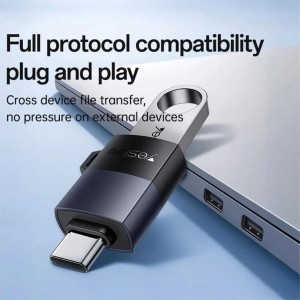 تبدیل Yesido Type-C To USB 3.0 OTG مدل GS31 - خاکستری (گارانتی 18 ماه تعویض نیکان همراه)