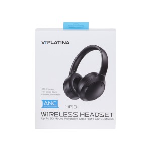 هدفون بی سیم VIPLATINA مدل HP13 ANC - مشکی (گارانتی 18 ماه تعویض نیکان همراه)
