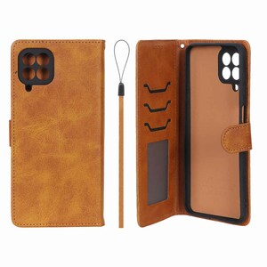 کیف موبایل مگنتی درجه یک داخل خز MNC Plus مدل Samsung Galaxy M33 5G - عسلی