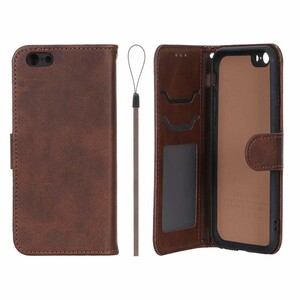 کیف موبایل مگنتی درجه یک داخل خز MNC Plus مدل Apple iPhone 6 / iPhone 6s - قهوه ای