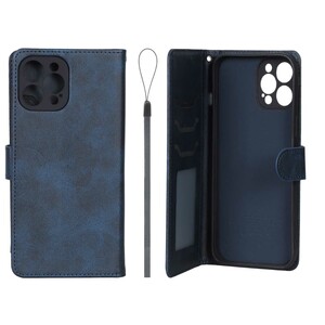 کیف موبایل مگنتی درجه یک داخل خز MNC Plus مدل Apple iPhone 12 Pro Max - سرمه ای