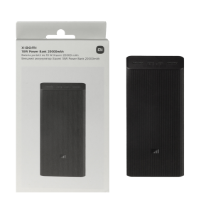 پاوربانک (فست شارژ) Xiaomi 18W 20000mAh مدل PB2018ZM - مشکی - MMS (گارانتی شش ماهه YA)