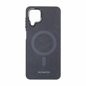قاب Ruimeibi طرح مگ سیف لنز خطی Samsung Galaxy A12 / M12 / F12 - سرمه ای تیره