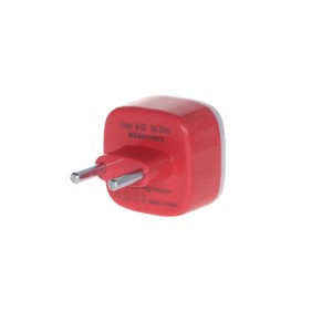 تبدیل برق 3 به 2 مدل M-03 - قرمز - MMS