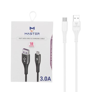 کابل شارژ فست اندروید MASTER مدل ETM 005 - سفید