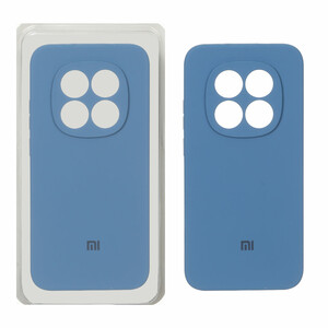 قاب سیلیکونی پاک کنی محافظ لنزدار اورجینال Xiaomi Redmi Note 15 Pro 5G - آبی تیره (پک اصلی)