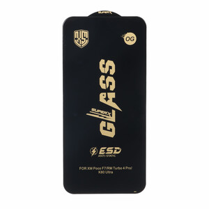 محافظ صفحه نمایش شیشه ای درجه یک Full Cover Super X OG - ESD OVOG مدل Xiaomi Redmi Note 15 Pro 5G