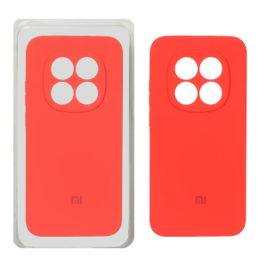 قاب سیلیکونی پاک کنی محافظ لنزدار اورجینال Xiaomi Redmi Note 15 Pro 5G - قرمز (پک اصلی)