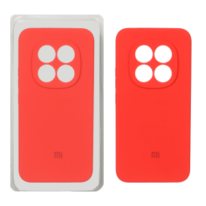 قاب سیلیکونی پاک کنی محافظ لنزدار اورجینال Xiaomi Redmi Note 15 Pro Plus - قرمز (پک اصلی)