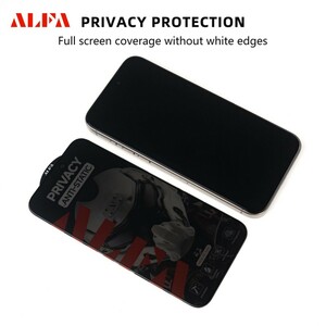 محافظ صفحه نمایش شیشه ای Full Cover ALFA Anti Static Privacy مدل Samsung Galaxy A20s