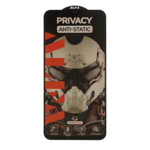 محافظ صفحه نمایش شیشه ای Full Cover ALFA Anti Static Privacy مدل Xiaomi Redmi 9 / Redmi 9A / Redmi 9C / Redmi 9 Prime / Redmi 10A / Poco C3 / Poco C31
