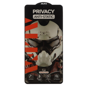 محافظ صفحه نمایش شیشه ای Full Cover ALFA Anti Static Privacy مدل Samsung Galaxy A51 / A52 / A53 / M31s / S20 fe (بدون پک)