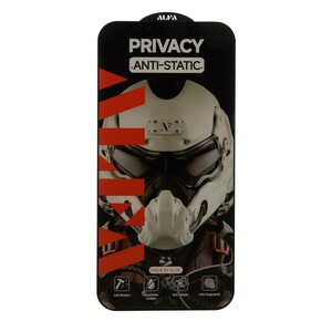 محافظ صفحه نمایش شیشه ای Full Cover ALFA Anti Static Privacy مدل Apple iPhone 13 Pro Max / iPhone 14 Plus (بدون پک)