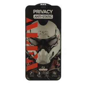 محافظ صفحه نمایش شیشه ای Full Cover ALFA Anti Static Privacy مدل Apple iPhone 11 Pro / iPhone XS / iPhone X (بدون پک)