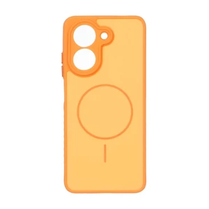 قاب Soft طرح مگ سیف محافظ لنزدار Xiaomi Redmi A5 / Poco C71 - نارنجی
