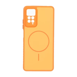 قاب Soft طرح مگ سیف محافظ لنزدار Xiaomi Redmi Note 12 Pro 4G / Redmi Note 11 Pro - نارنجی
