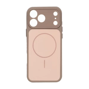قاب Soft طرح مگ سیف محافظ لنزدار Apple iPhone 17 Pro Max - صحرایی