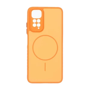 قاب Soft طرح مگ سیف محافظ لنزدار Xiaomi Redmi Note 11 4G / Redmi Note 11S - نارنجی